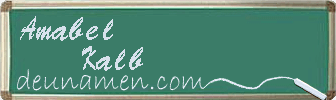 Amabel Kalb Visitenkarte